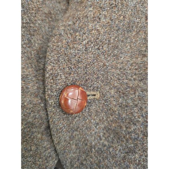 Vintage WFF by Farrah Men's Tweed Wool Blazer Sportscoat Size 42R Brown - Picture 9 of 9